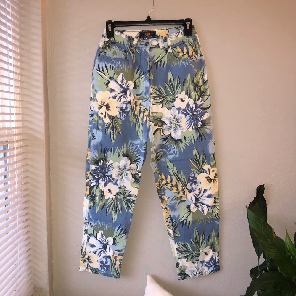Vintage Route 66 Tropical Hawaiian Pants
